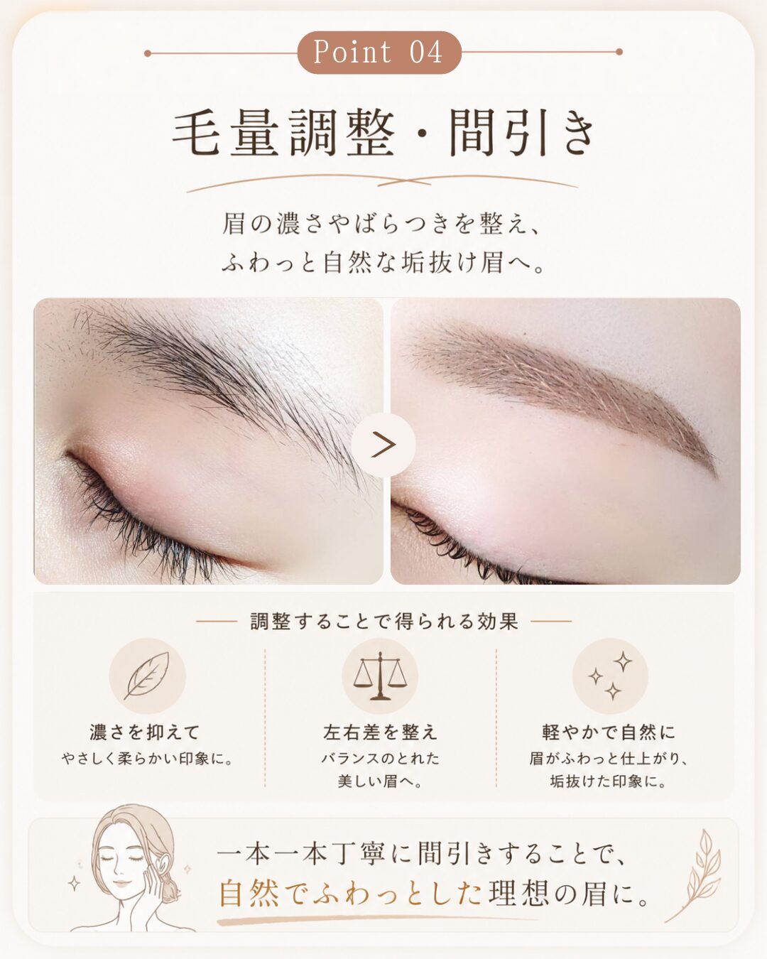 viviellの眉毛施術説明4